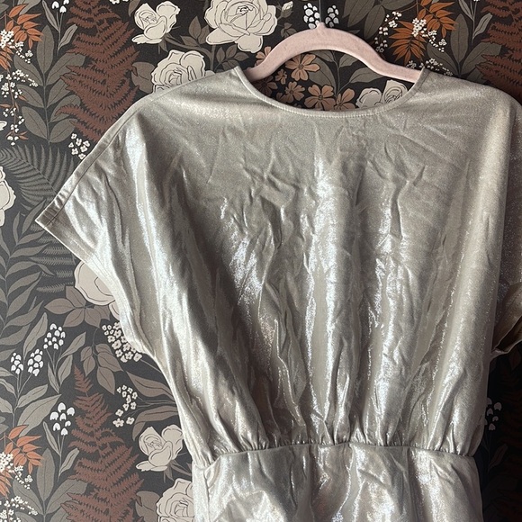 NWOT About Us Eve Metallic Mini Dress size small - Picture 5 of 6